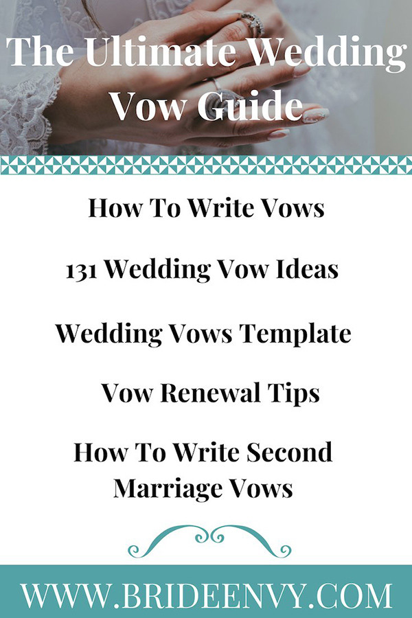 Ultimate Wedding Vow Guide